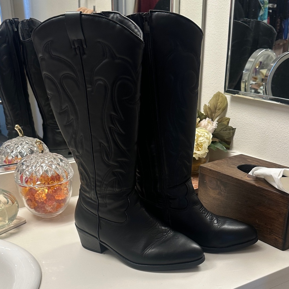 Torrid knee high cowgirl boots